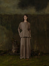 Mutedance 25 Autumn/Winter Elastic Lace Waist Casual Pants Series Flower Dye Handmade MD-MD25FW103-sand (MD25FW101)